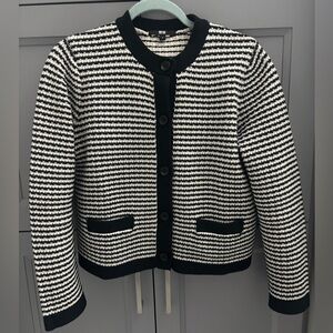 Black and White Striped sweater